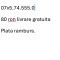 Cartela numar usor