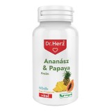 Capsule enzime ananas papaya vegane Dr Herz 60 buc