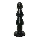 Dildo Porter cu Ventuza, PVC, Negru, 23.5 cm, Passion Labs, Sensations