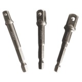 Adaptor bormasina pentru tubulare, 3 buc / set