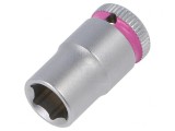 Tubulară Hex 8mm 1/4 23mm Oțel Crom-Vanadium