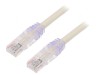Patch Cord TX6A 10Gig U/UTP CAT6a Alb 5m