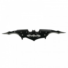 Briceag cutit doua taisuri negru alb Batman Style prindere curea 27 cm foto