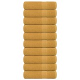Gossi prosoape de dus, frogn, 10 buc., aurii, 70x140 cm, 360 g/m2