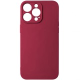 Husa silicon TPU Matte roz inchis pentru Apple iPhone 15 Pro Max
