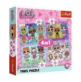 Puzzle Trefl 4 in 1 LOL - Cunoaste papusile, 207 piese