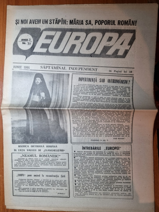 europa iunie 1991- art silviu brucan