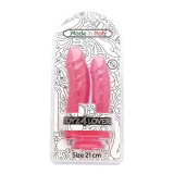 Dildo Dublu Roz [ 21 cm x 3,5 cm ]