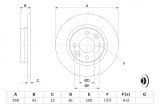 BOSCH 0 986 479 B79 Disc frana