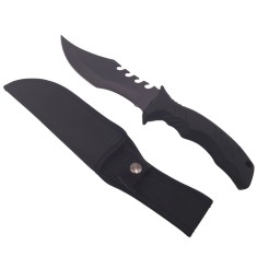 Cutit de vanatoare DEPOX&reg;, Comando Blade, 28.5 cm, otel inoxidabil, negru, teaca inclusa