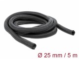 Plasa pentru organizarea cablurilor cu auto-inchidere 5 m x 25 mm Negru, Delock 18920