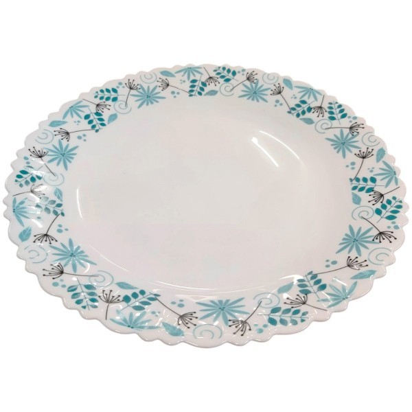 Set 6 Farfurii Adanci Opal Alb Model Stardust 23cm CNN50165