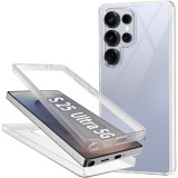 Husa 360 ALC Mobile, compatibila cu Samsung Galaxy S25 Ultra, V2 Transparent fata+spate