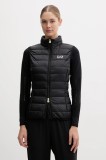 EA7 Emporio Armani vestă culoarea negru, de tranziție, AF12477.7W000472