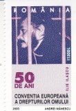 ROMANIA 2000 LP 1529-50 ANI CONVENTIA EUROPEANA A DREPTURILOR OMULUI SERIE MNH