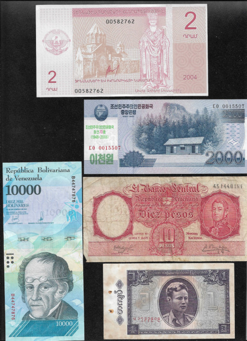 Set #102 15 bancnote de colectie (cele din imagini)