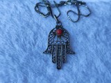 Argint MEDALION MANA MAICII DOMNULUI HAMSA 1900 de colectie UNIC pe Lant argint