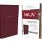 NKJV, Reference Bible, Super Giant Print, Leather-Look, Burgundy, Red Letter Edition, Comfort Print