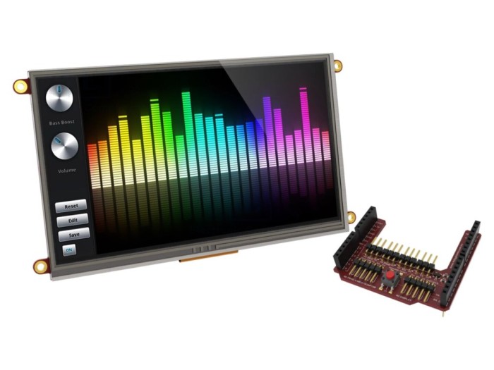 Afişaj TFT 7" 800x480 inteligent