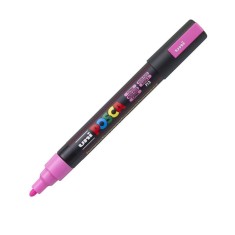 Marker UNI PC-5M Posca, 1.8-2.5 mm,varf mediu,roz