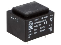 Transformator &icirc;ncapsulat PCB 230VAC 18V