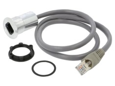 Cablu adaptor ONPOW 0,6m pentru montare pe panou M22 cu piuliță din spate