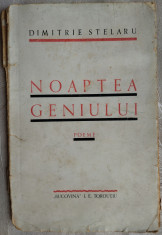 DIMITRIE STELARU: NOAPTEA GENIULUI (POEME, ed princeps 1942)[DEDICATIE/AUTOGRAF] foto