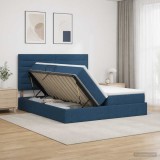 Cumpara ieftin Pat cu LED si saltea albastru 180 x 200 cm Tesatura