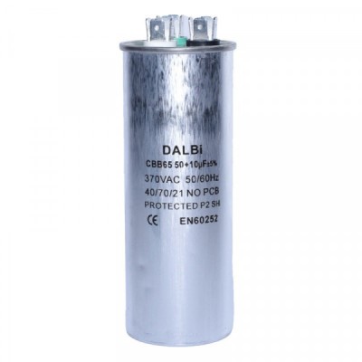 Condensator Aparate Aer Conditionat 50+10uf 370V CBB65-5010 3A083 XXM foto
