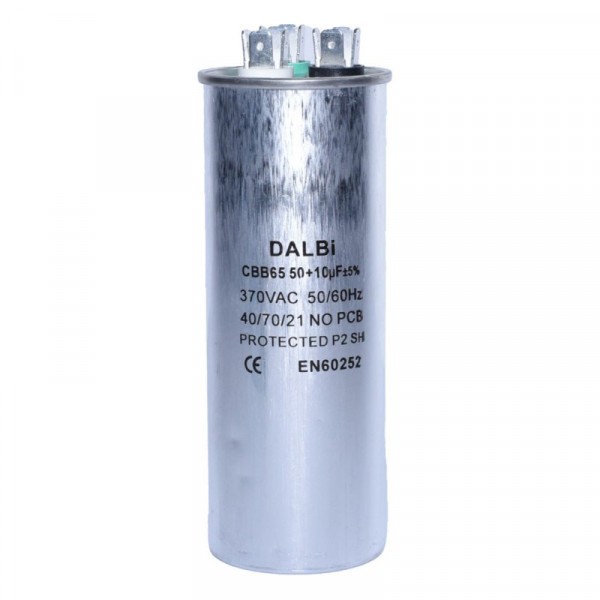 Condensator Aparate Aer Conditionat 50+10uf 370V CBB65-5010 3A083 XXM
