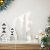 VidaXL Brad de Crăciun decorativ, alb, 49 cm, lemn de pin masiv 858175