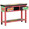 Masă de consolă vidaXL Multicolor 100x30x75 cm din lemn solid de mango
