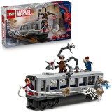 LEGO&reg; Marvel - Lupta de pe acoperisul trenului dintre Omul-Paianjen si Doc Ock 76321, 393 piese
