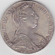 Austria Thaler Taler 1780 Maria Theresia Rebatere Restrike S.F. foto