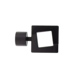 Set Capăt Decorativ Galerie Upper Fi28 &ndash; Negru Mat Compoziție Fier Forjat