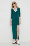 Cumpara ieftin Adidas Originals rochie culoarea verde, midi, mulată IP2991
