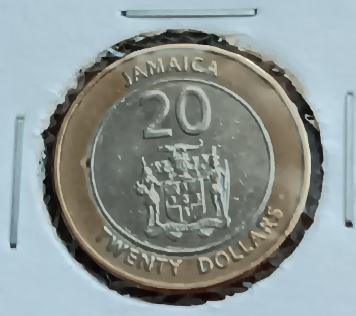 C50 - Moneda foarte veche - Jamaica - 20 dolari - 2000