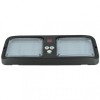 Lampa Stroboscopica Auto LED Parasolar Albastra 12V, 324mm, 12 Moduri