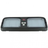Lampa Stroboscopica Auto LED Parasolar Albastra 12V, 324mm, 12 Moduri