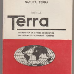 Societatea de Stiinte geografice - Terra - nr. 4 octombrie-decembrie 1985