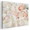 Tablou flori trandafiri albi Tablou canvas pe panza CU RAMA 20x30 cm