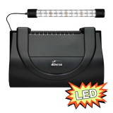 Capac acvariu cu iluminare, 40x25cm LED EXPERT 6W - NEGRU, drept