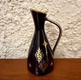 VAZA/CARAFA DIN PORTELAN FIN- MARCAJ VOLKSTEDT ECHT KOBALT MADE IN GDR H14,5CM