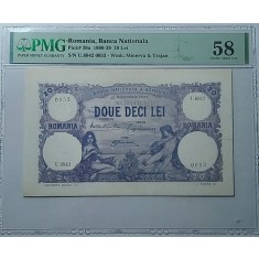 Rom&acirc;nia, 20 Lei , 15 Decembrie 1927, AU 58.