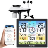 Stație meteo profesională Wi-Fi Raddy WF-120C 7 &icirc;n 1, senzori exteriori, display color 10 inch