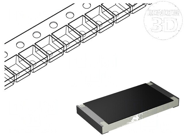 Rezistor SMD 4320 1&Omega; 5W &plusmn;5% Thick Film de &Icirc;naltă Putere