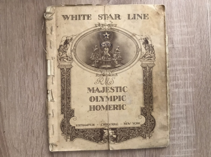 Broșura White Star Line/ interbelica// RMS Majestic//