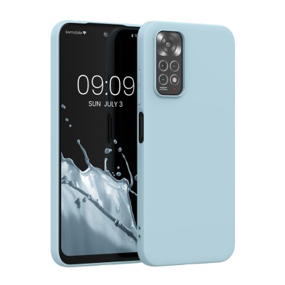 Husa Kwmobile pentru Xiaomi Redmi Note 11/Redmi Note 11s, Silicon, Albastru, 57368.58 foto
