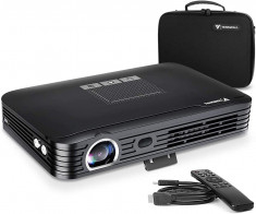 Proiector portabil Tenswall 1080P,4K,3D,PS4/PS5/TVBox, WiFi, Android, 600 ANSI foto