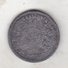 bnk mnd Spania 2 pesetas 1870 - fals de epoca